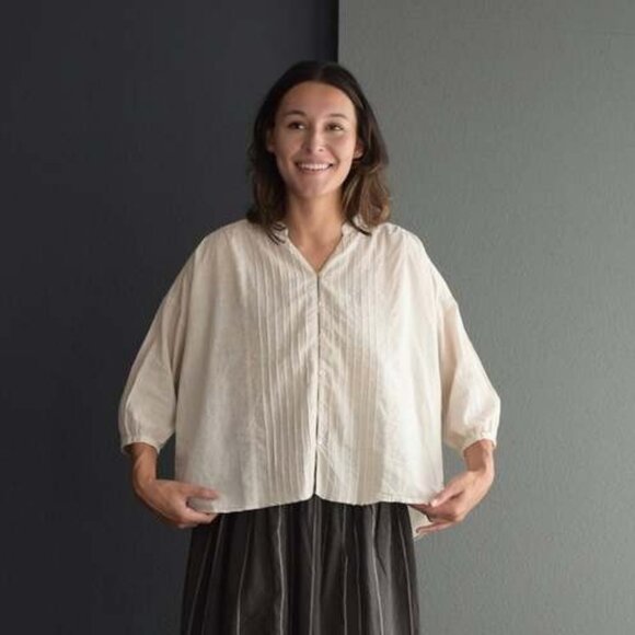 Bsbee Cimilia Blouse in Black/White Gingham Size Medium - Picture 4 of 4